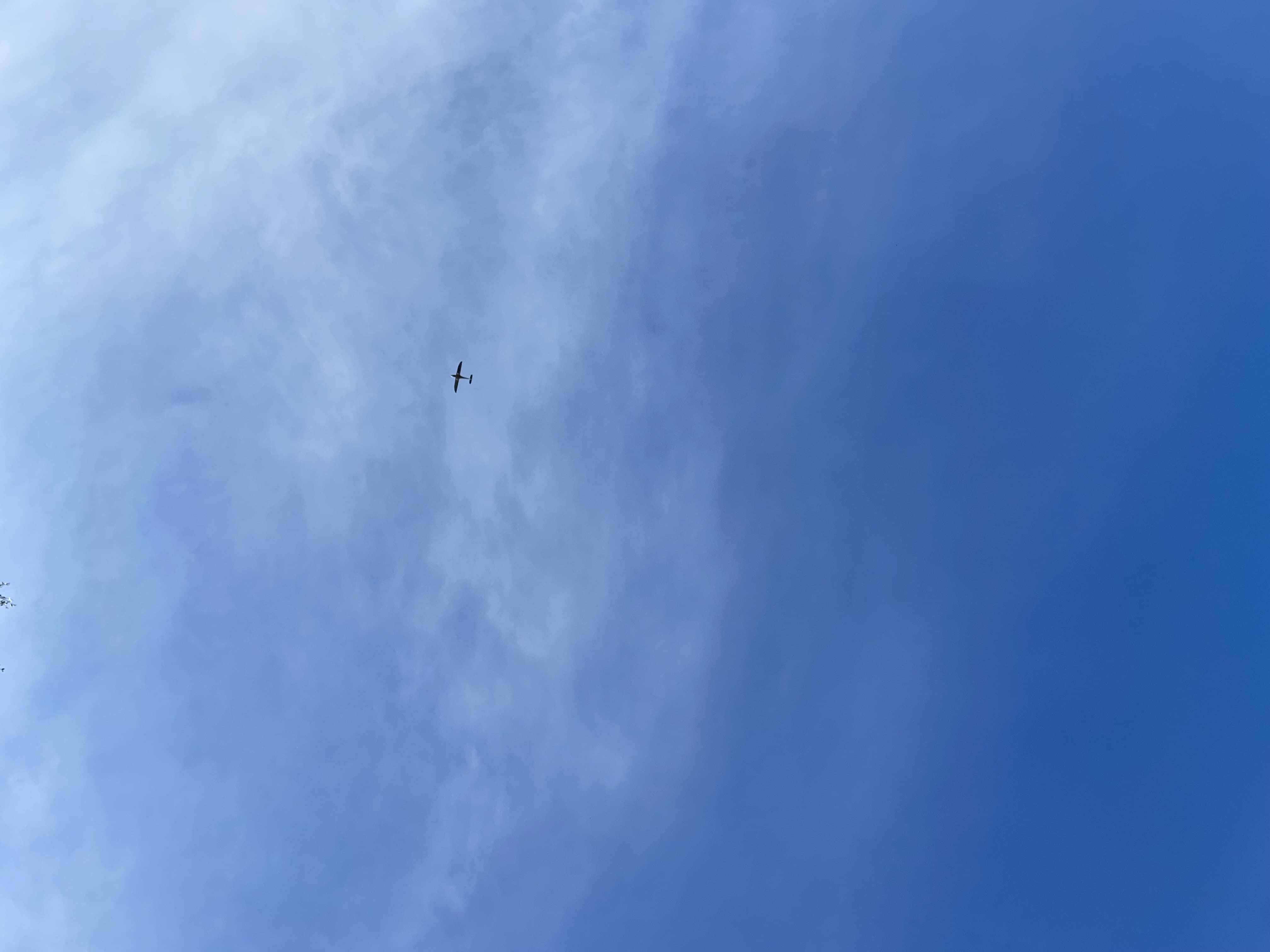 plane in a beautiful sky